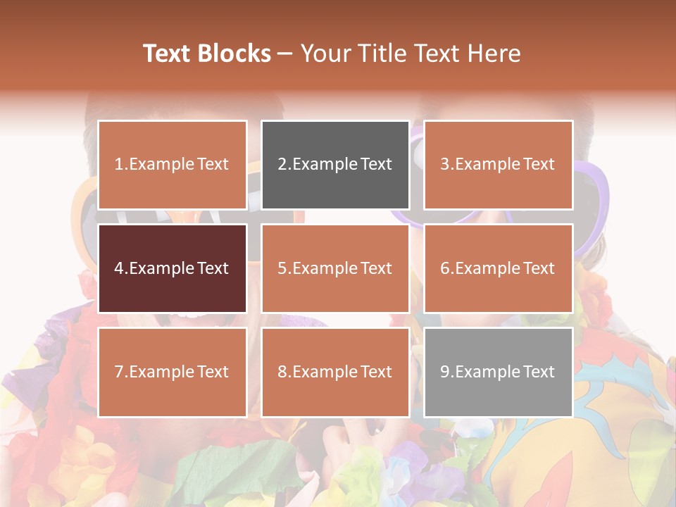 Group Round Girl PowerPoint Template