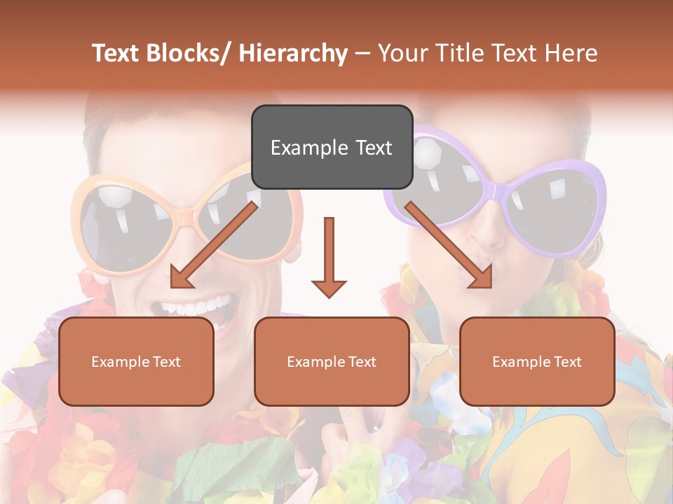 Group Round Girl PowerPoint Template