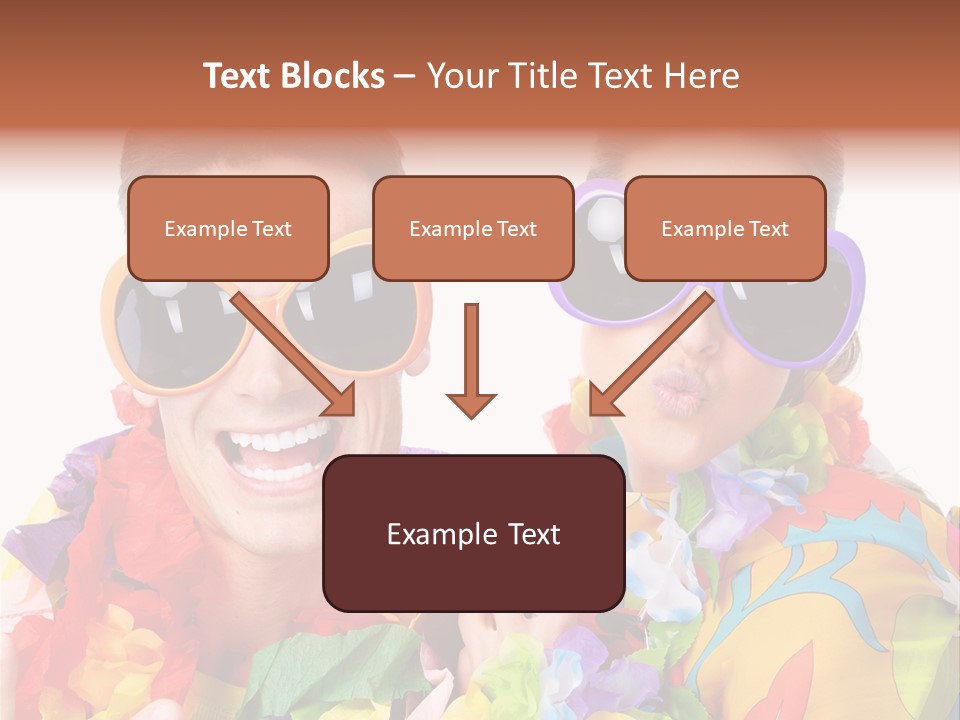 Group Round Girl PowerPoint Template