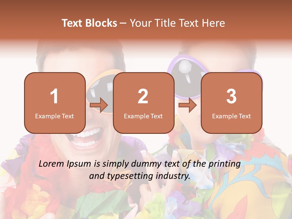 Group Round Girl PowerPoint Template