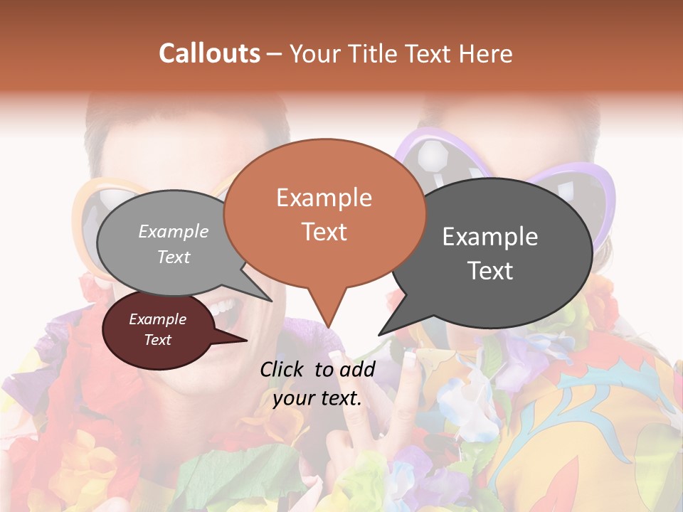 Group Round Girl PowerPoint Template