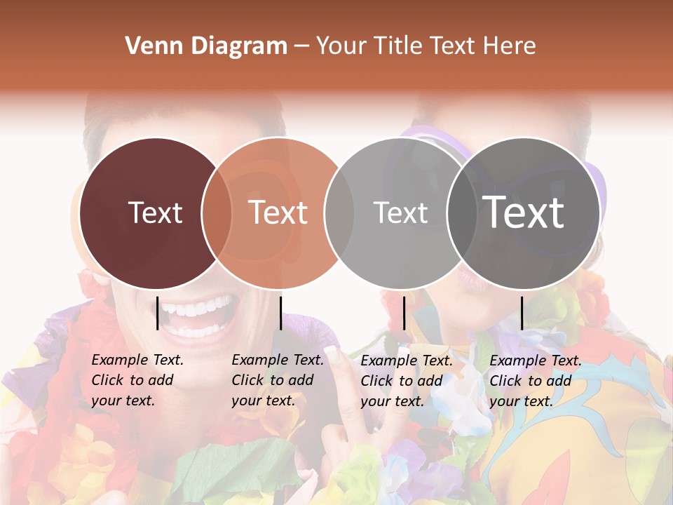 Group Round Girl PowerPoint Template