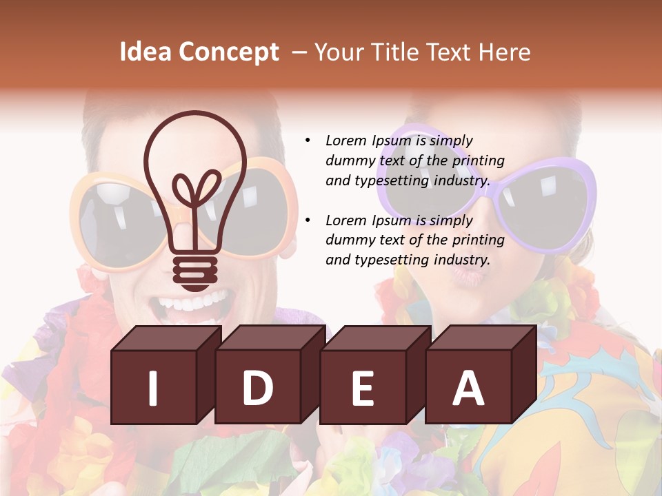 Group Round Girl PowerPoint Template