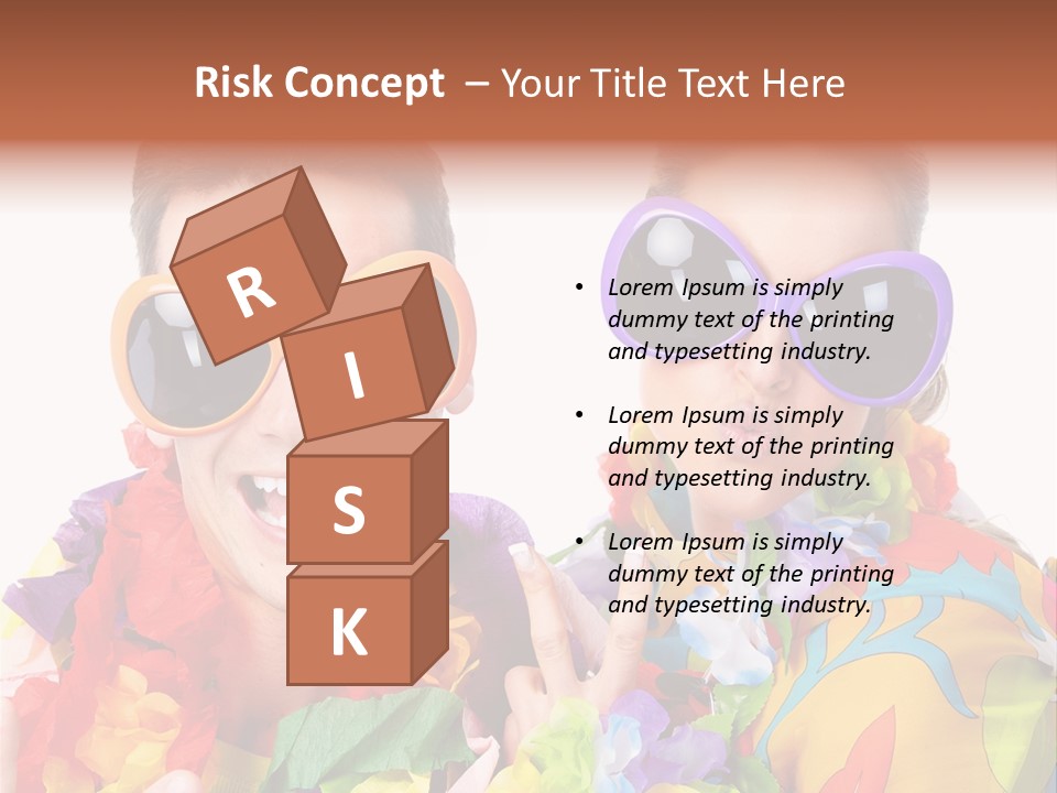 Group Round Girl PowerPoint Template