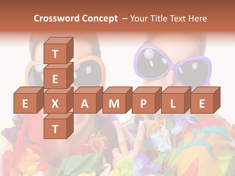 Group Round Girl PowerPoint Template