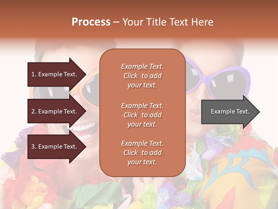Group Round Girl PowerPoint Template
