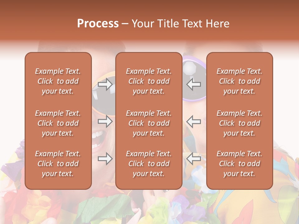 Group Round Girl PowerPoint Template