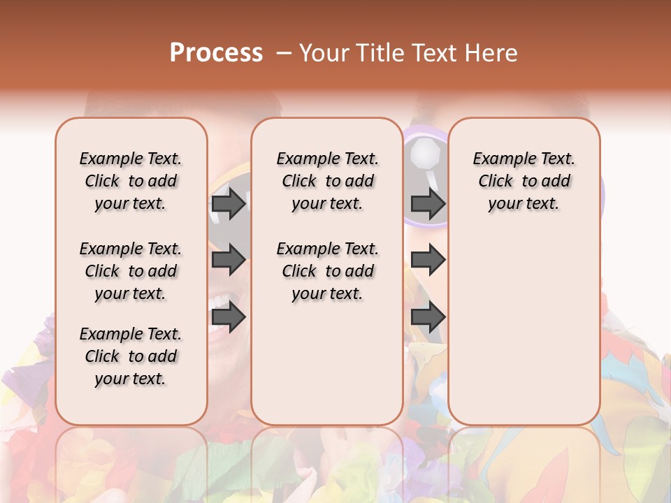 Group Round Girl PowerPoint Template