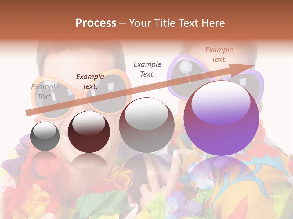 Group Round Girl PowerPoint Template