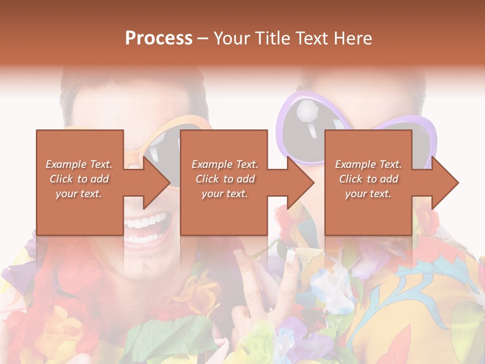 Group Round Girl PowerPoint Template