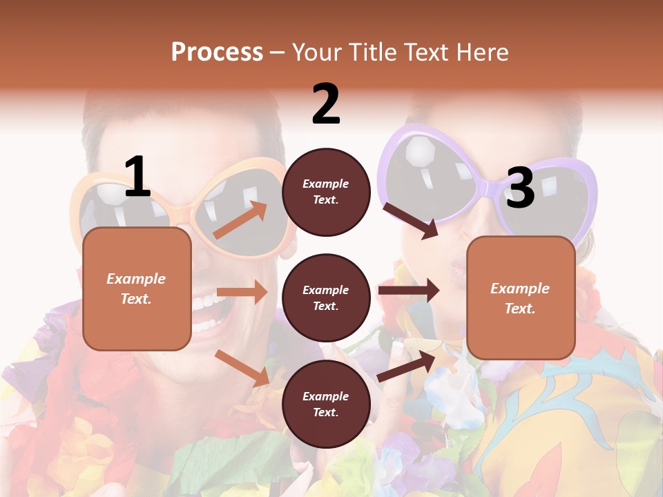 Group Round Girl PowerPoint Template