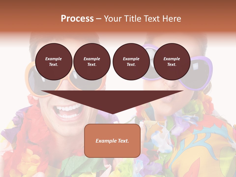 Group Round Girl PowerPoint Template