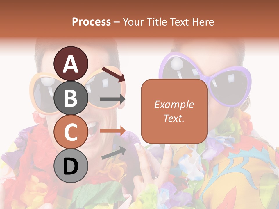 Group Round Girl PowerPoint Template