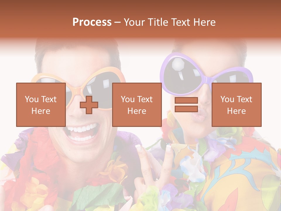 Group Round Girl PowerPoint Template