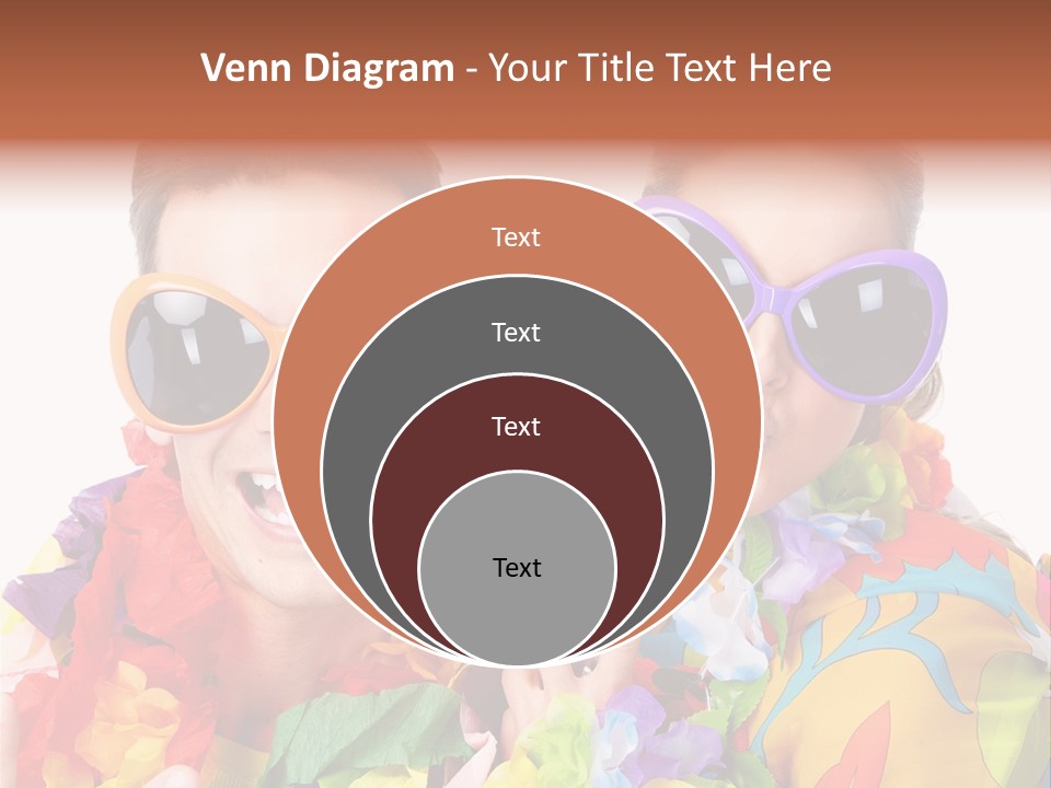 Group Round Girl PowerPoint Template