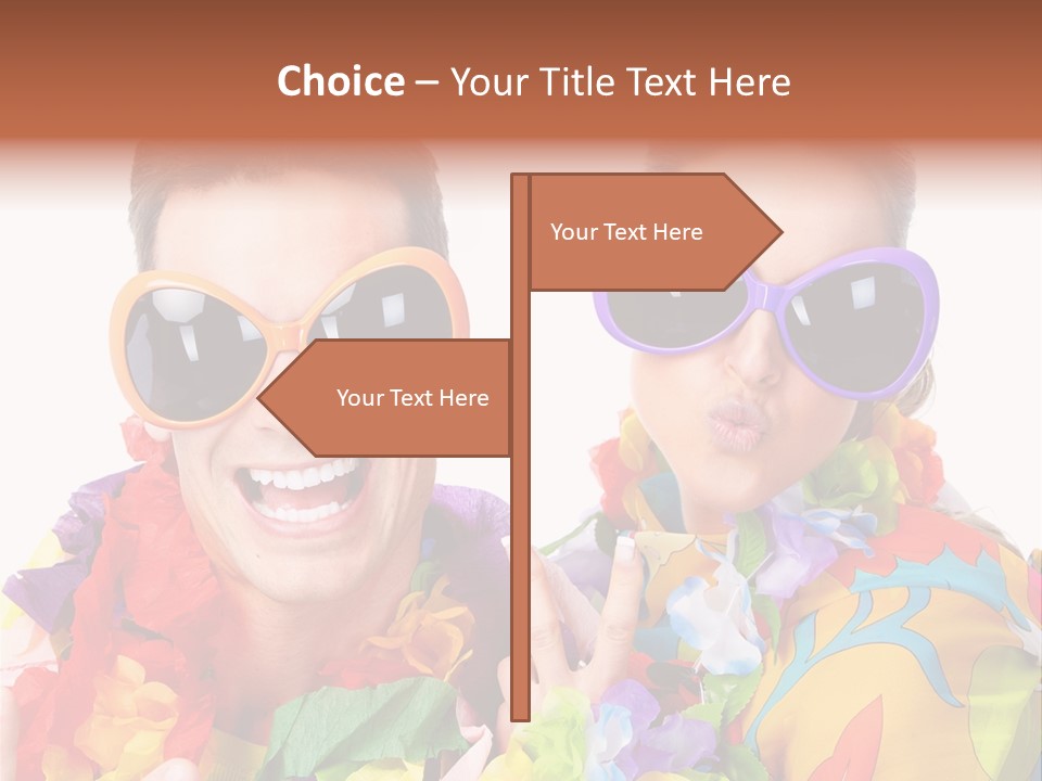 Group Round Girl PowerPoint Template