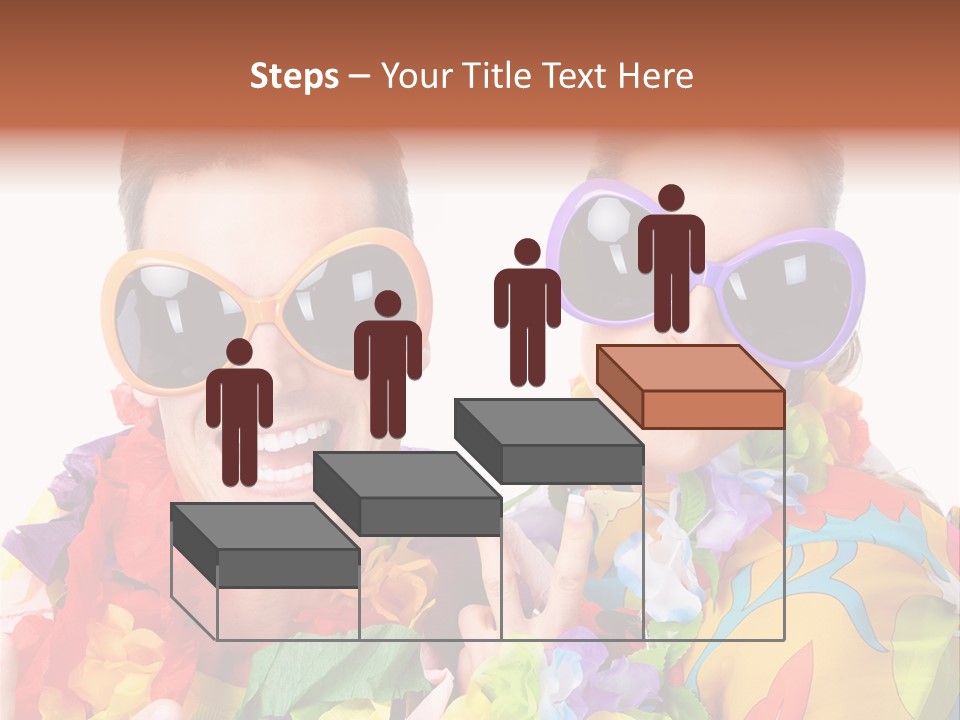 Group Round Girl PowerPoint Template