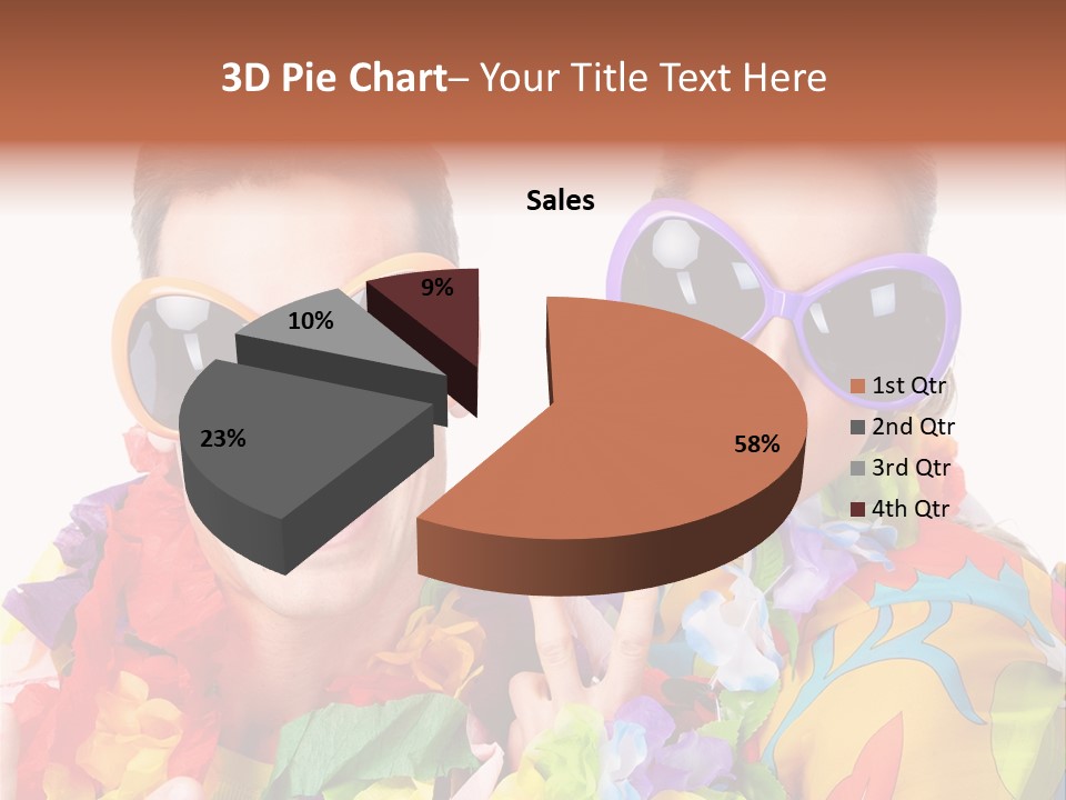 Group Round Girl PowerPoint Template