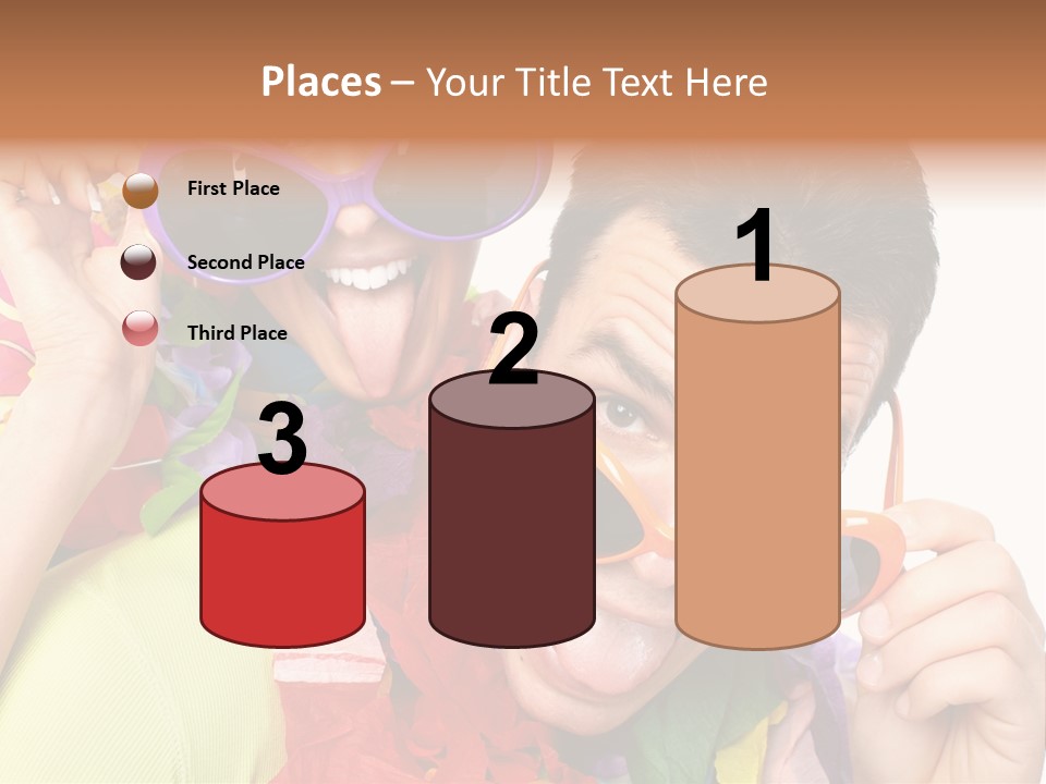 Happy Portrait Smiling PowerPoint Template