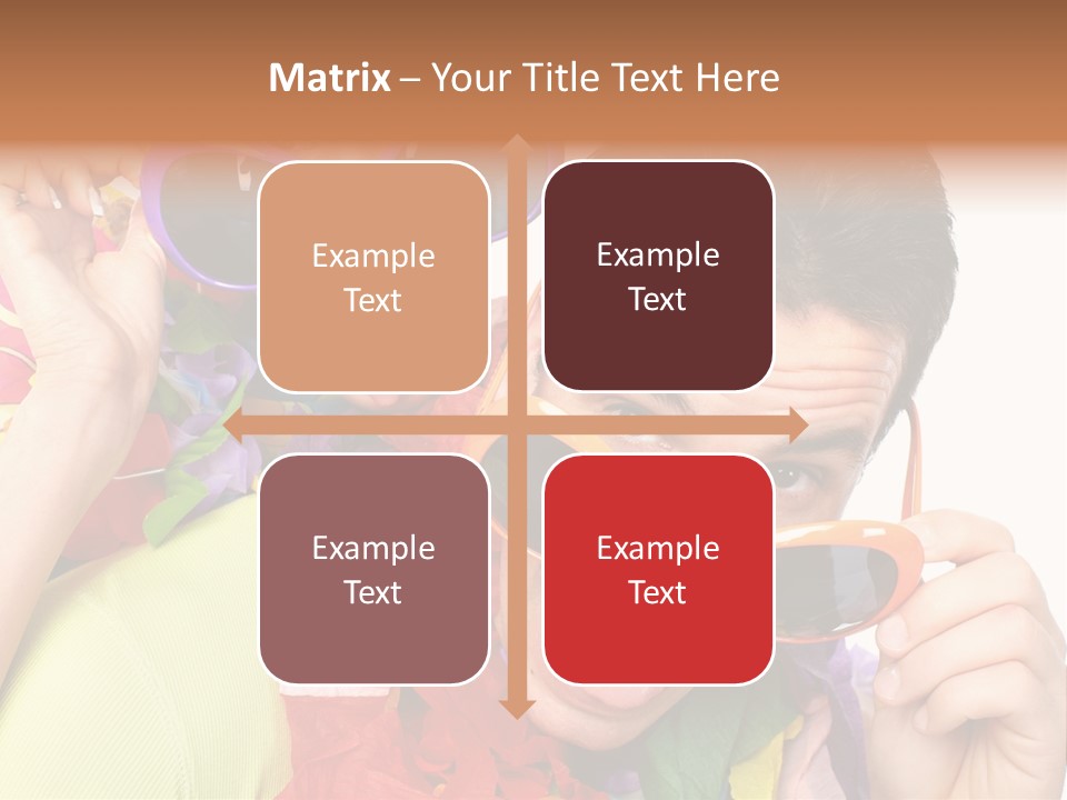 Happy Portrait Smiling PowerPoint Template