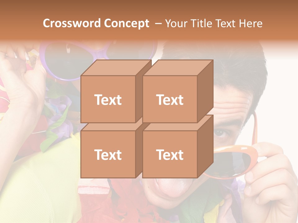 Happy Portrait Smiling PowerPoint Template