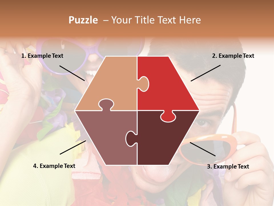 Happy Portrait Smiling PowerPoint Template