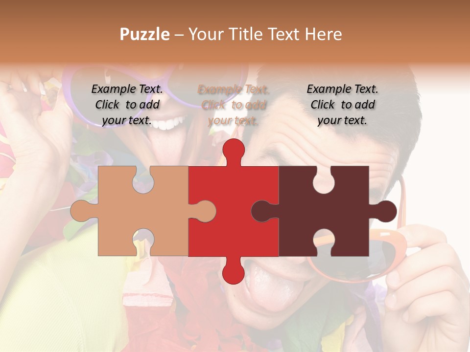 Happy Portrait Smiling PowerPoint Template