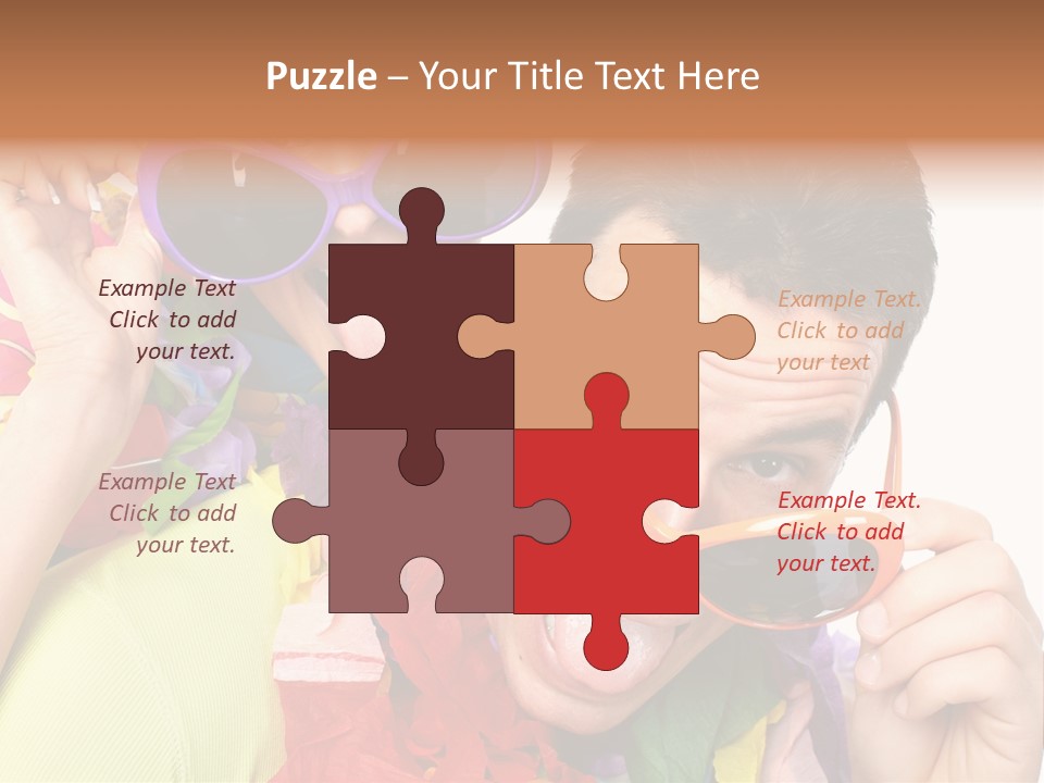 Happy Portrait Smiling PowerPoint Template