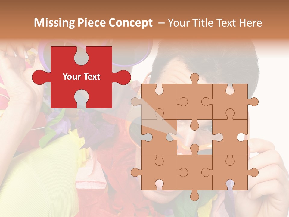 Happy Portrait Smiling PowerPoint Template