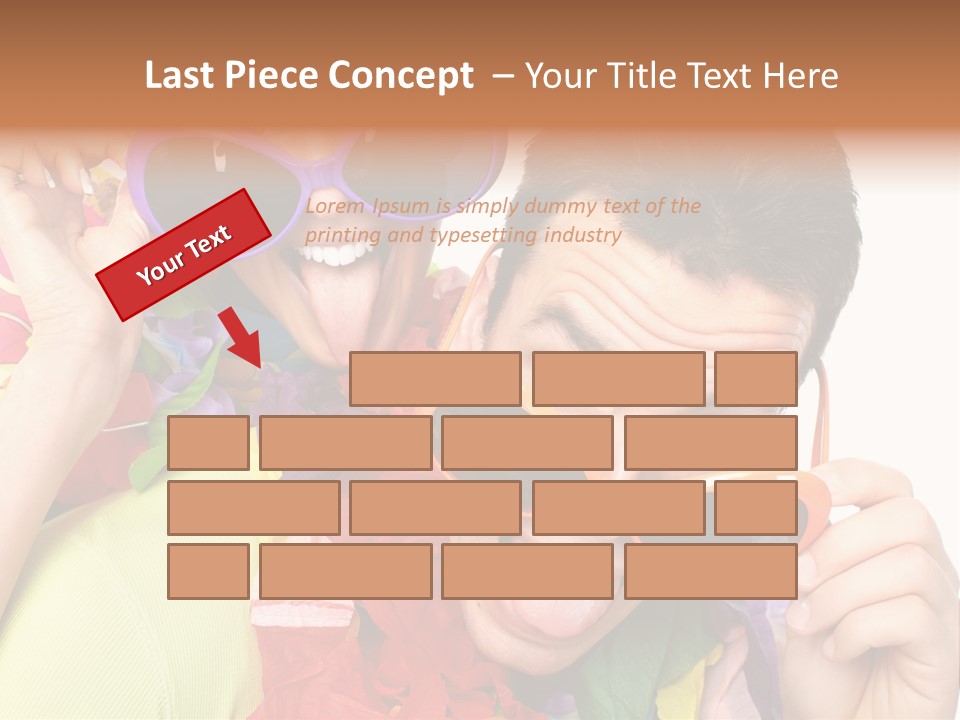 Happy Portrait Smiling PowerPoint Template