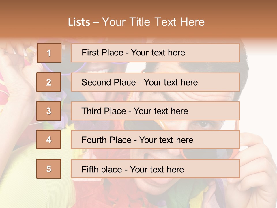 Happy Portrait Smiling PowerPoint Template