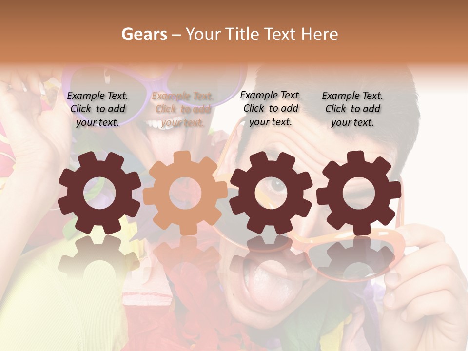 Happy Portrait Smiling PowerPoint Template