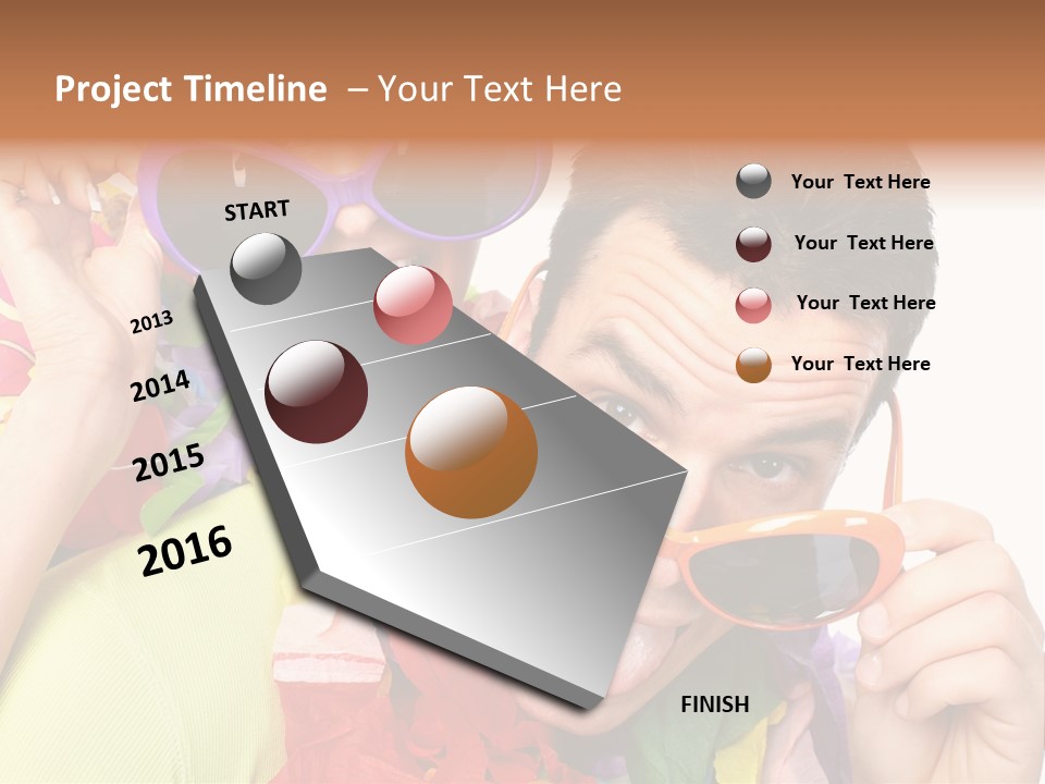 Happy Portrait Smiling PowerPoint Template