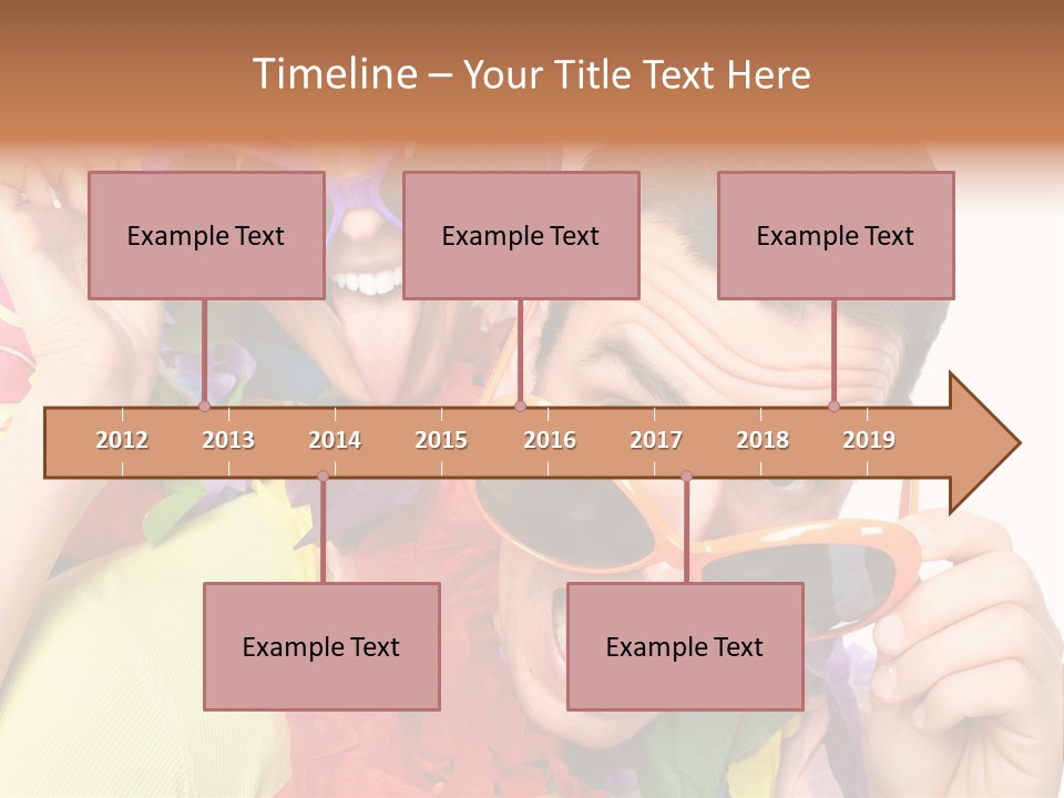 Happy Portrait Smiling PowerPoint Template