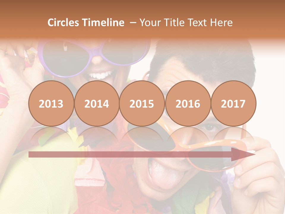 Happy Portrait Smiling PowerPoint Template