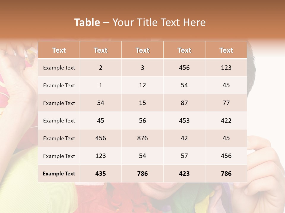 Happy Portrait Smiling PowerPoint Template