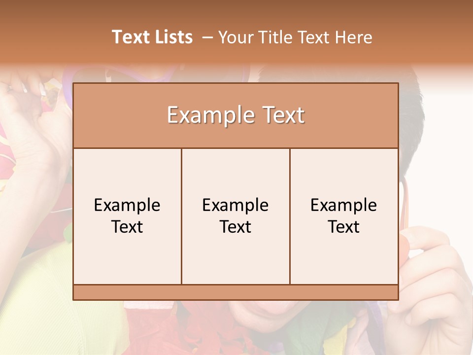 Happy Portrait Smiling PowerPoint Template