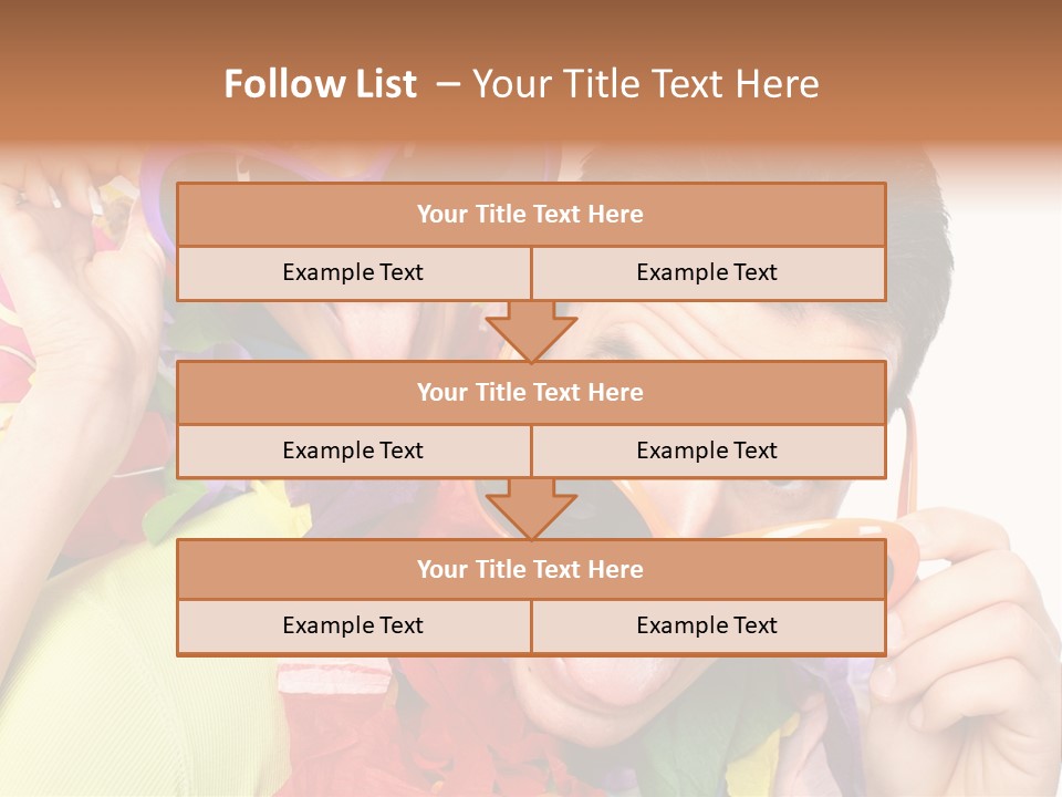 Happy Portrait Smiling PowerPoint Template