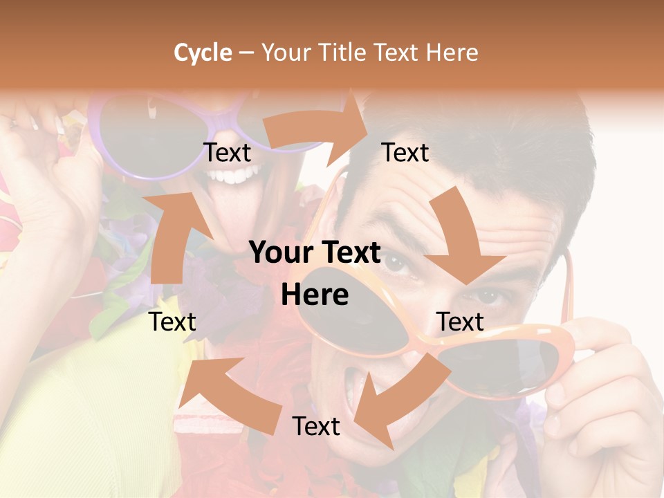 Happy Portrait Smiling PowerPoint Template