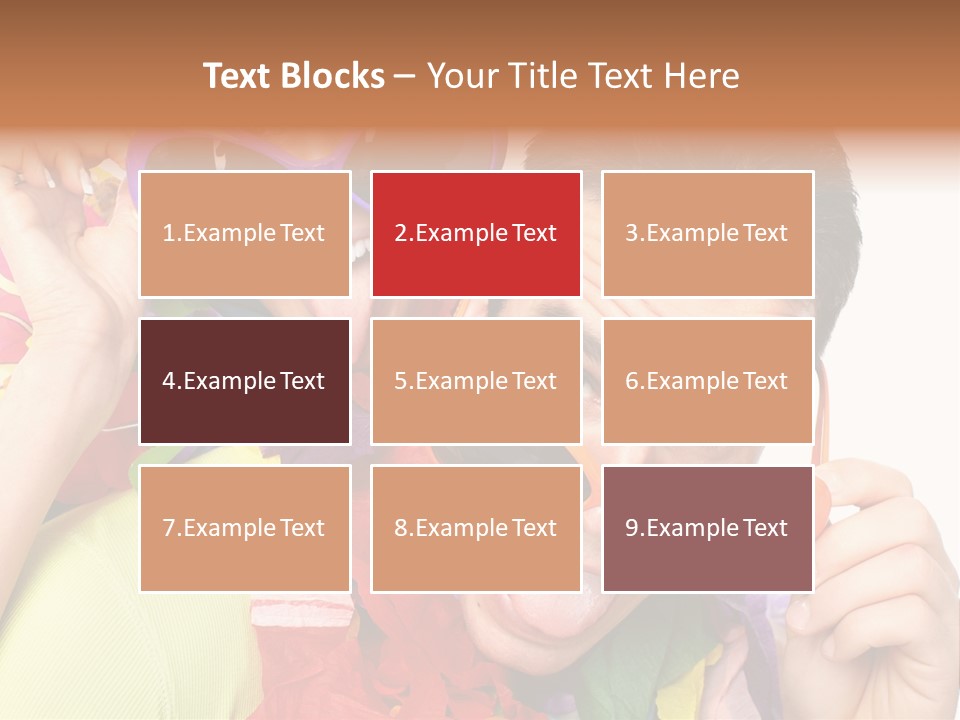 Happy Portrait Smiling PowerPoint Template