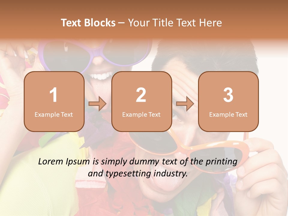 Happy Portrait Smiling PowerPoint Template