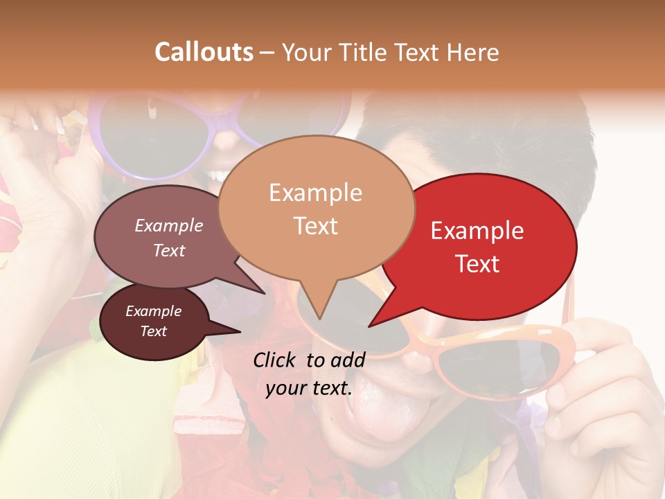 Happy Portrait Smiling PowerPoint Template