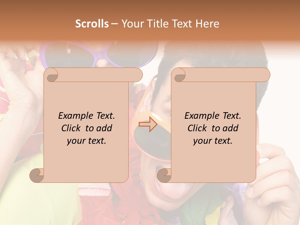 Happy Portrait Smiling PowerPoint Template
