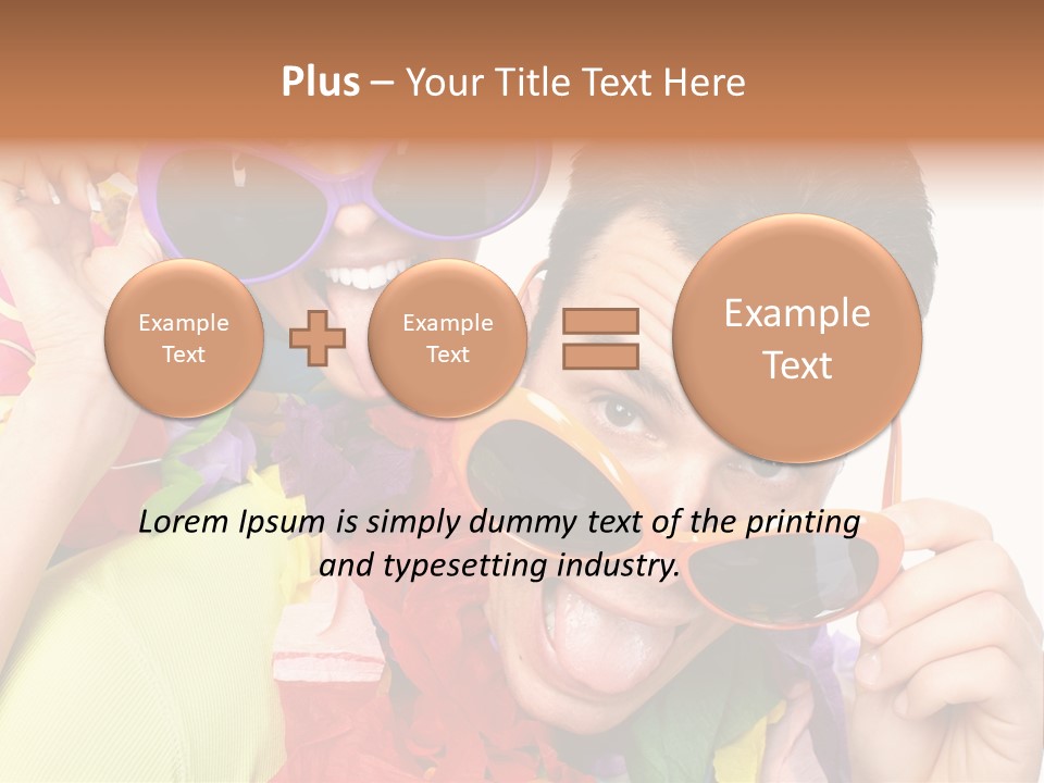 Happy Portrait Smiling PowerPoint Template