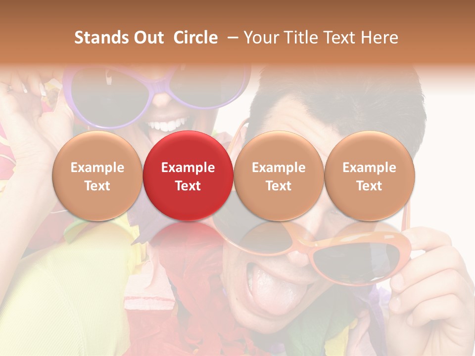 Happy Portrait Smiling PowerPoint Template