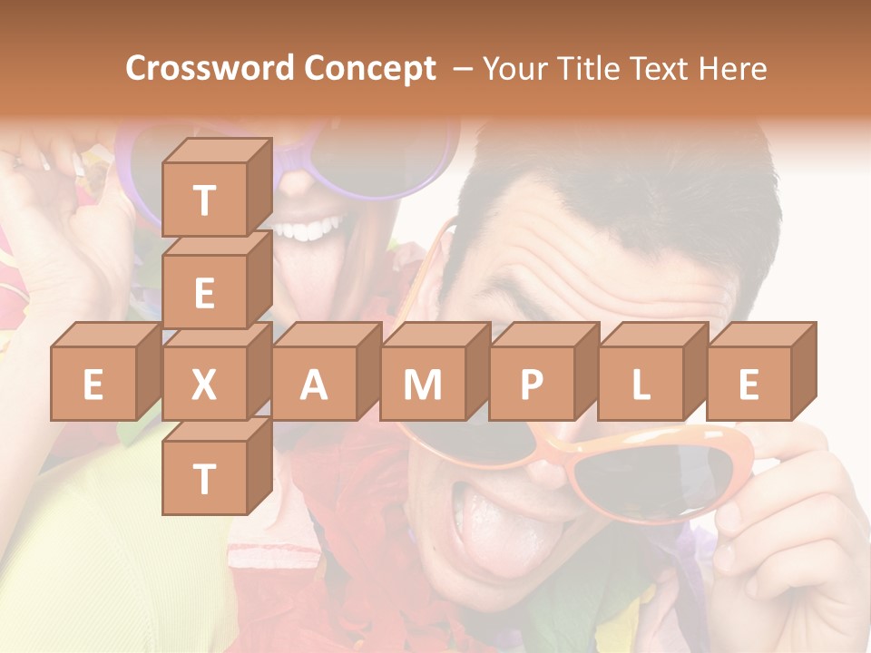 Happy Portrait Smiling PowerPoint Template