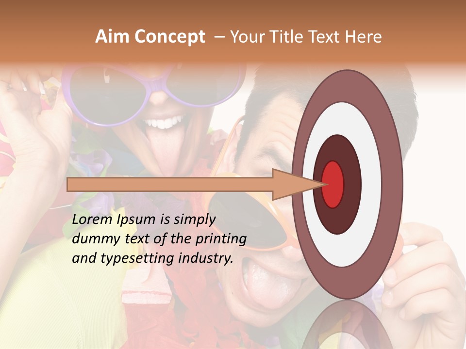 Happy Portrait Smiling PowerPoint Template