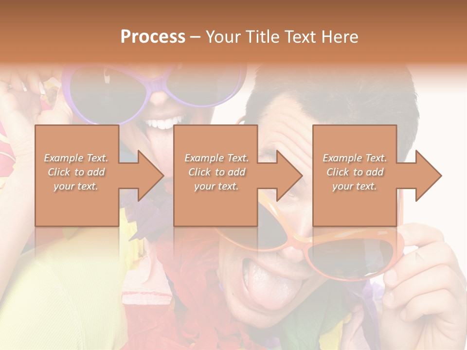 Happy Portrait Smiling PowerPoint Template