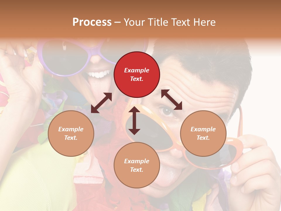 Happy Portrait Smiling PowerPoint Template