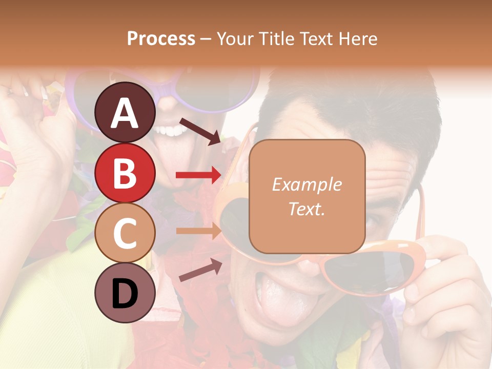 Happy Portrait Smiling PowerPoint Template